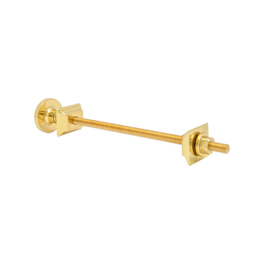 Cast Iron Radiator Brass Wall Stay Bracket Polished Brass