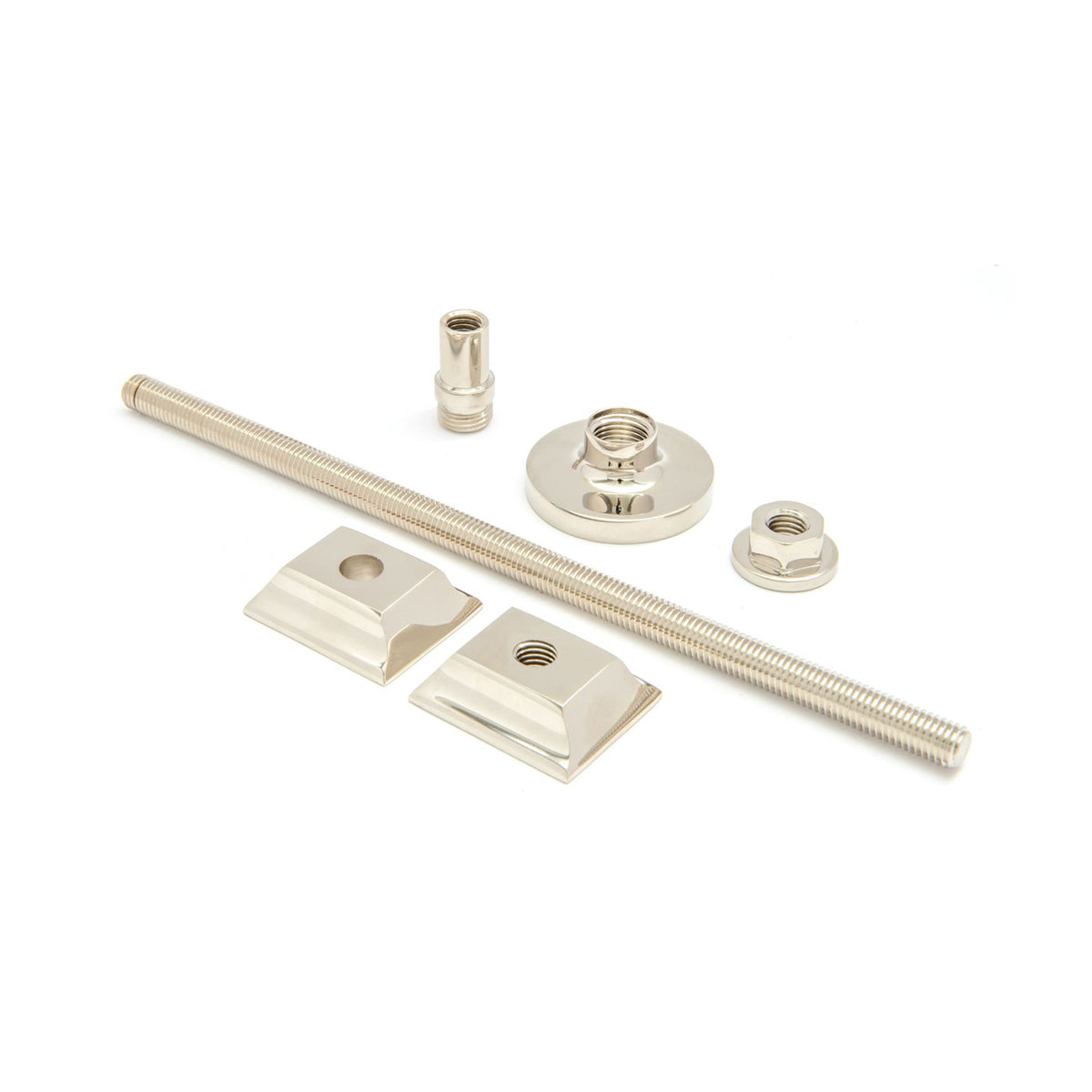 Cast Iron Radiator Brass Wall Stay Bracket Polished Nickel