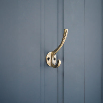 Victorian Coat Hook 87mm Antique Brass