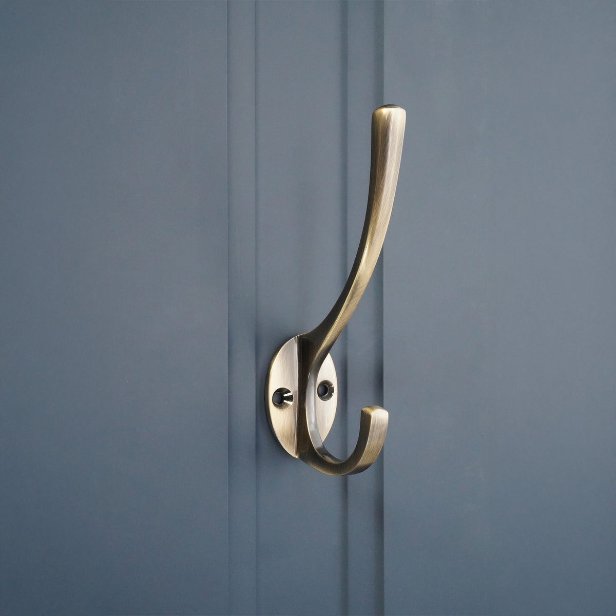 Victorian Coat Hook 115mm Antique Brass