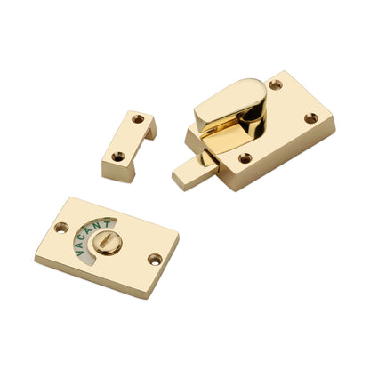 Indicator Bolt Latch Polished Brass