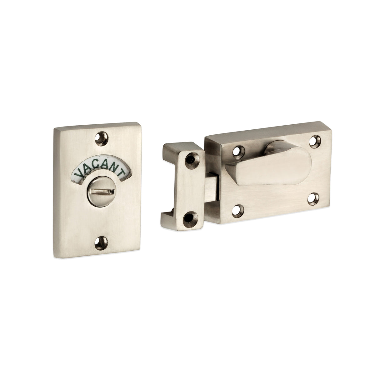 Indicator Bolt Latch Satin Nickel