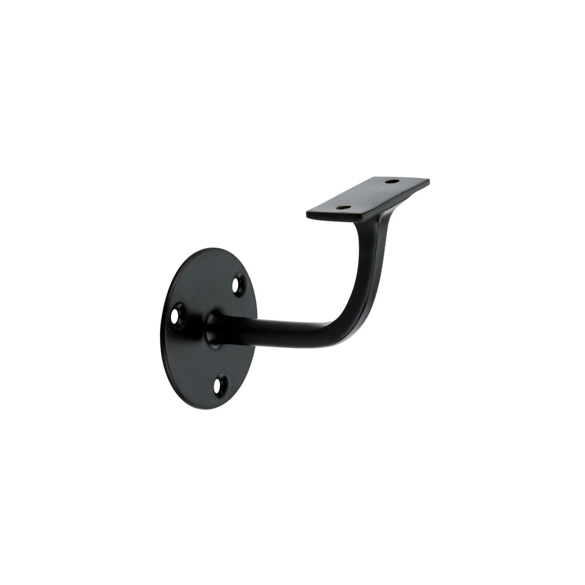 Brass Handrail Bracket Matt Black