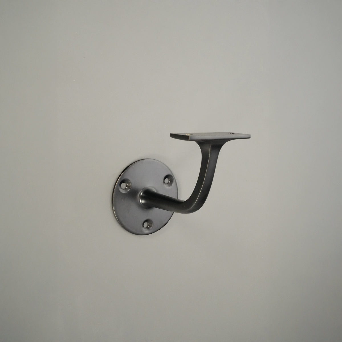 Brass Handrail Bracket Matt Black
