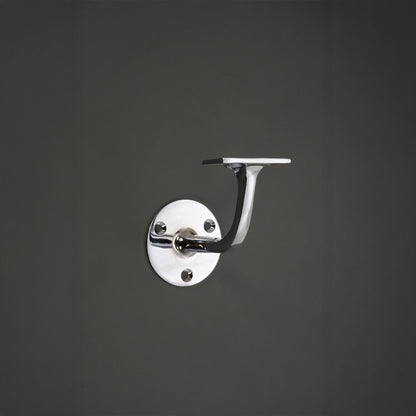 Brass Handrail Bracket Polished Chrome