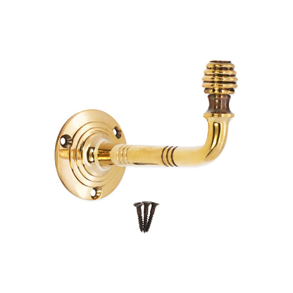 Beehive Large Coat Hook  Aged Brass
