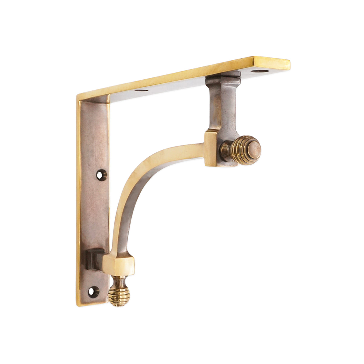 Beehive Large Shelf Bracket Aged Brass (Sold in Pairs)