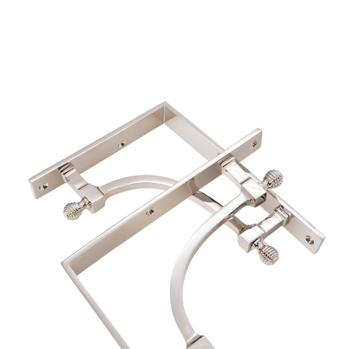 Beehive Large Shelf Bracket Polished Nickel (Sold in Pairs)