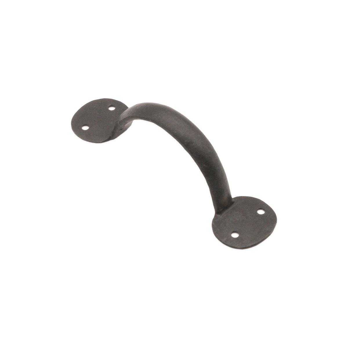 Iron Door Handle Penny End 6" - 150mm Beeswax