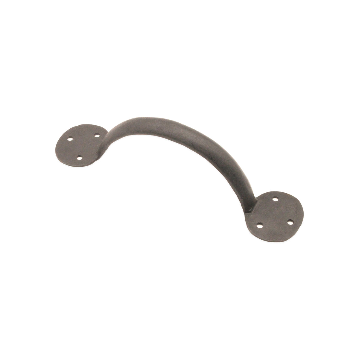 Iron Door Handle Penny End 8" - 200mm Beeswax