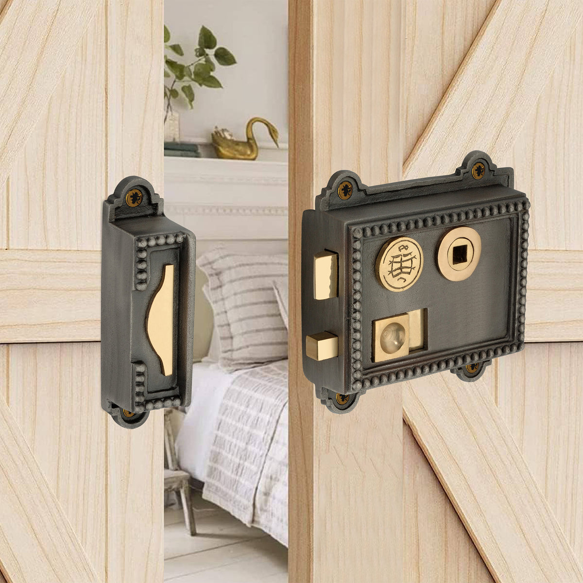 Regency Rim Latch Pewter