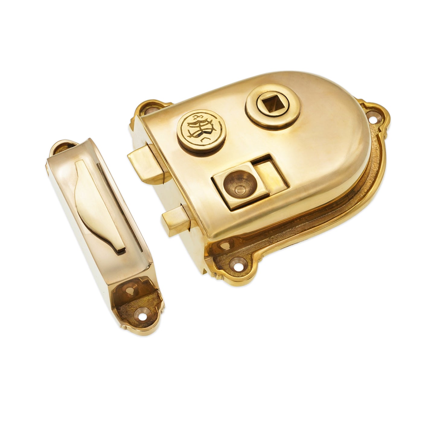 Cromwell Rim Latch Polished Brass