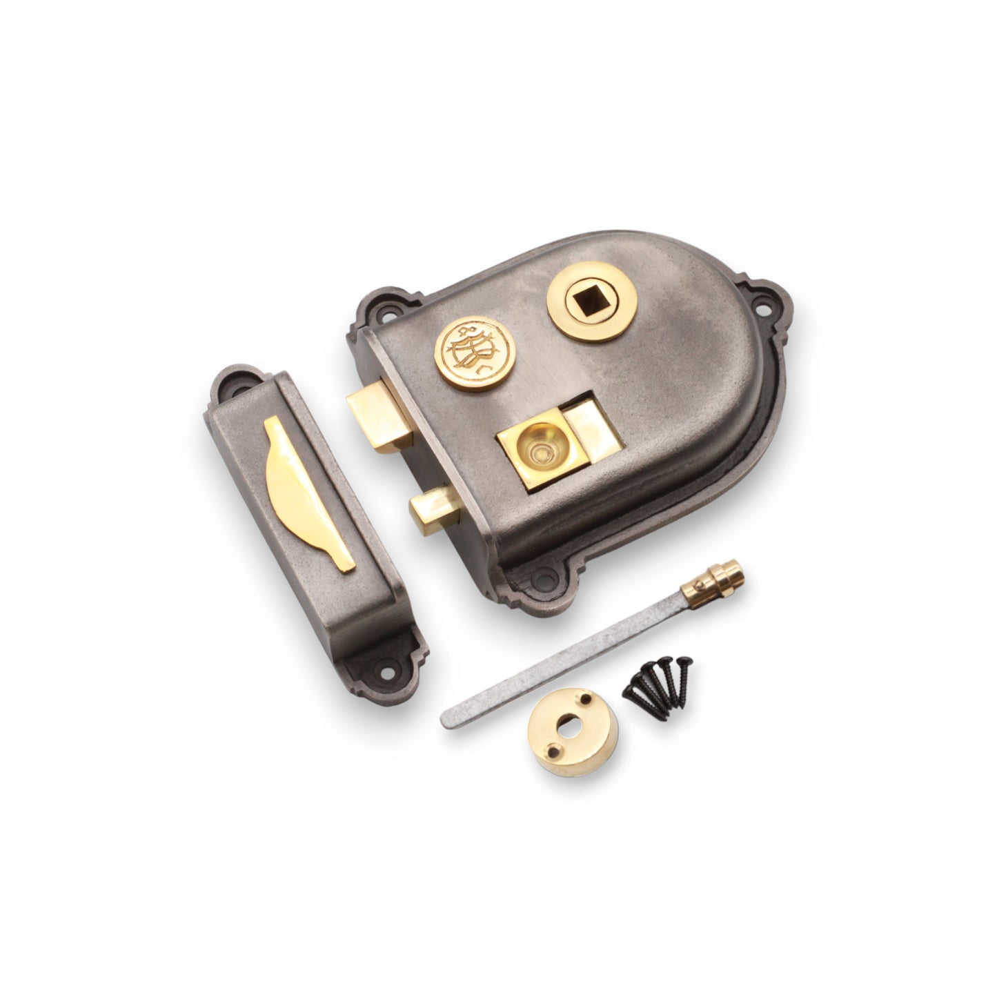 Cromwell Rim Latch Pewter