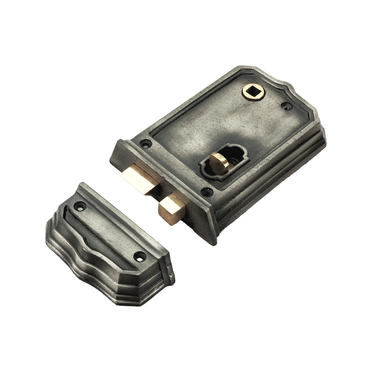 Gothic Rim Latch 125mm Pewter
