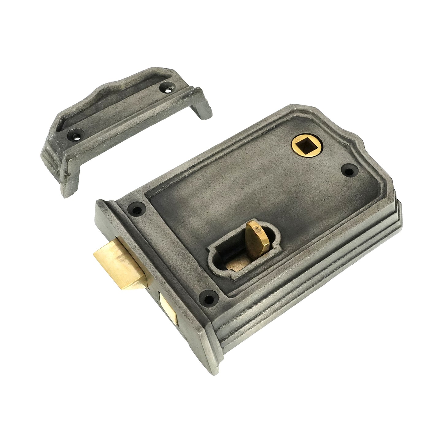 Gothic Rim Latch 125mm Pewter