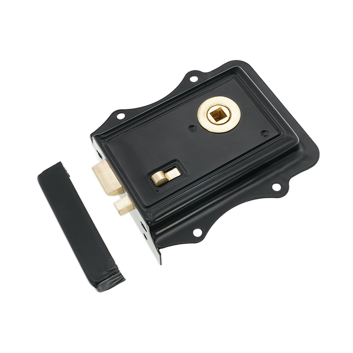 Iron Rim Lock Olde - Black/Brass