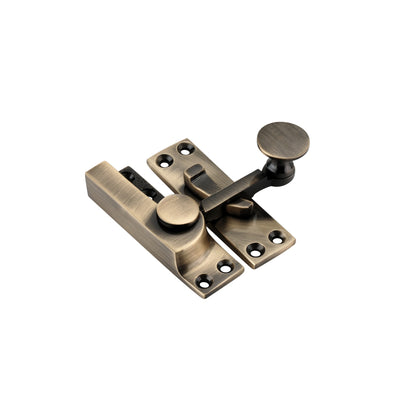 Quadrant Sliding Arm Fastener Antique Brass