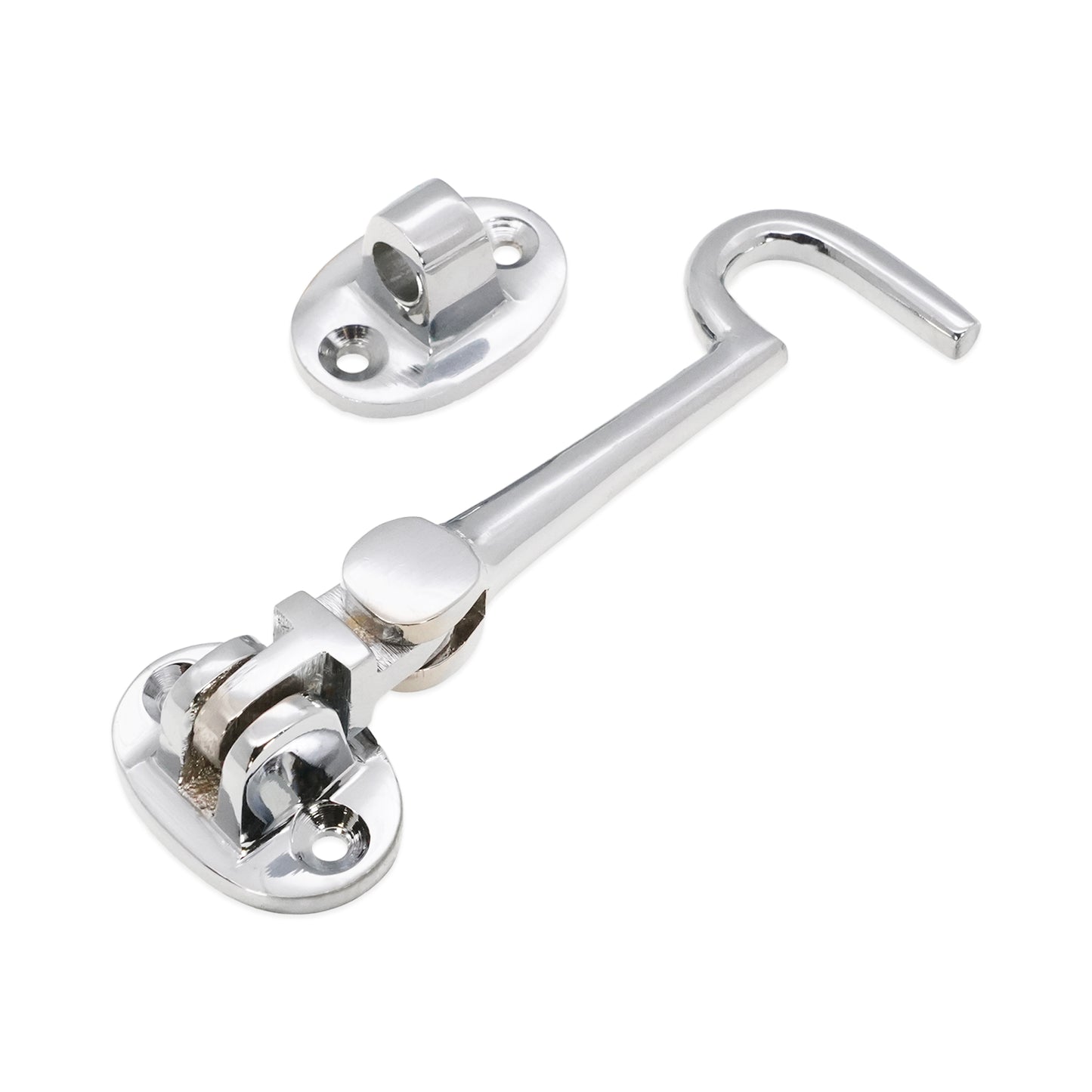 Silent Cabin Hook 4" - 100mm Polished Chrome