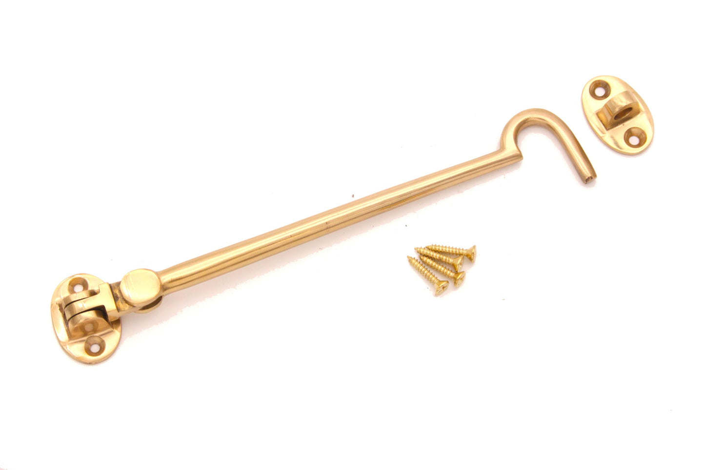 Silent Cabin Hook 8" -  200mm Polished Brass