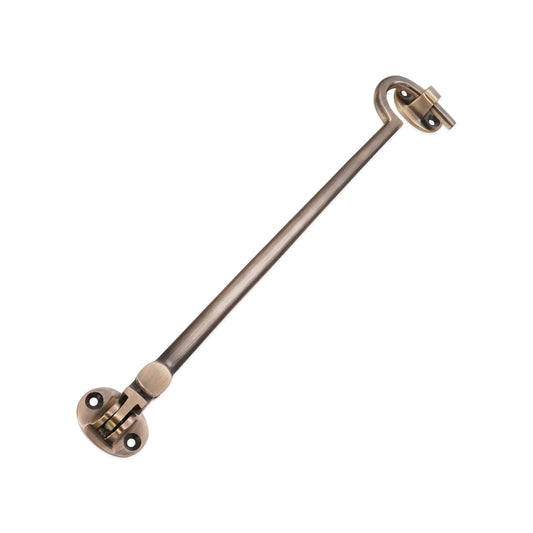 Silent Cabin Hook 10" - 250mm Antique Brass