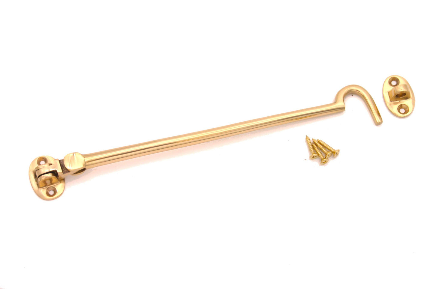 Silent Cabin Hook 10" - 250mm Polished Brass