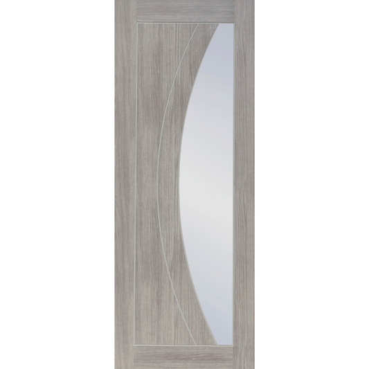 Salerno with Clear Glass Internal Laminate White Grey 