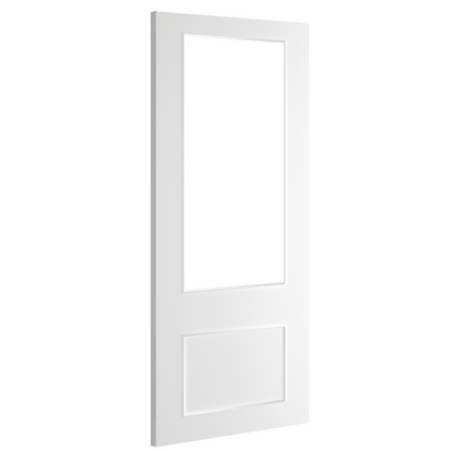 Sandringham White Primed Bevelled Glaze Internal Door