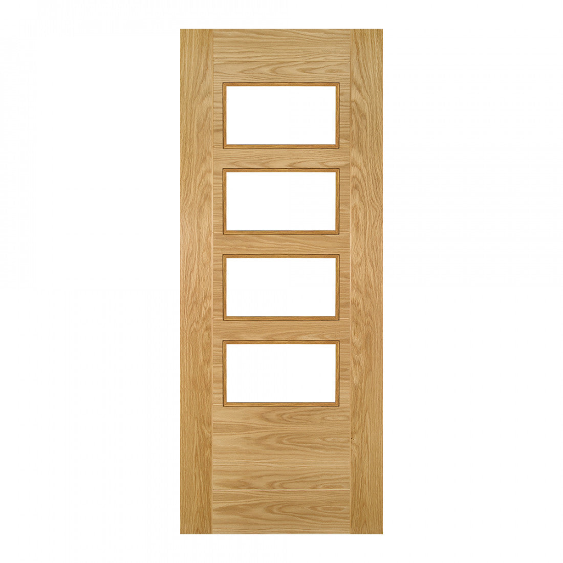 Seville Prefinished Oak Glazed 4 Lite Square FSC