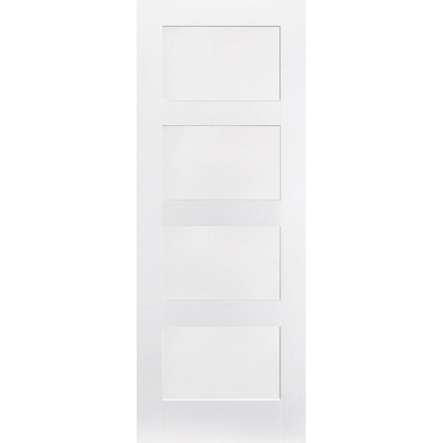 Shaker 4P Primed White Fire Door