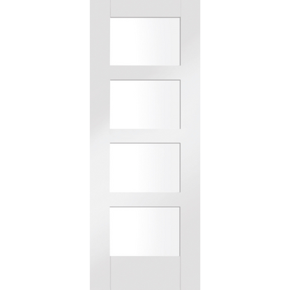 Shaker 4L White Primed with Clear Glass