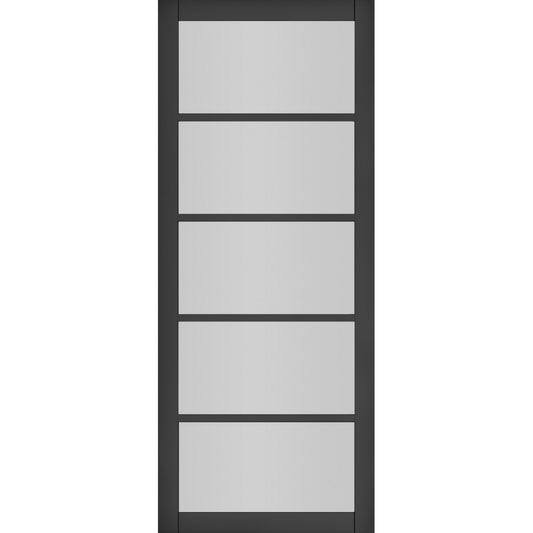 Shoreditch Black Prefinished Glazed Internal Door Deanta