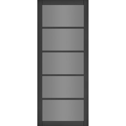 Shoreditch Black Prefinished Tinted Glaze Door Deanta