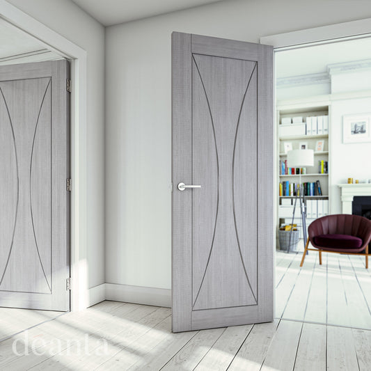 Sorrento Light Grey Ash FSC Internal Door Deanta