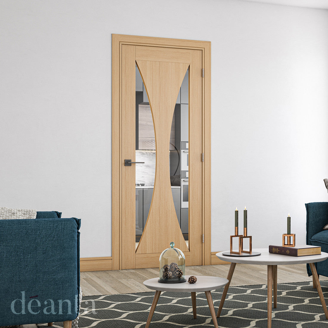Sorrento Prefinished Oak Glazed FSC Internal Door