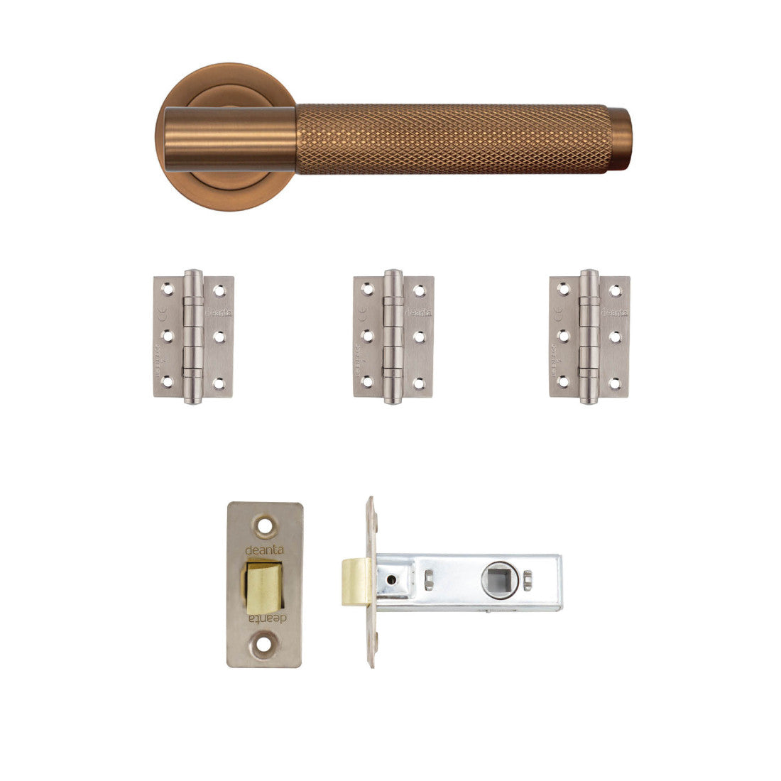 Sparta Latch Kit Dark Rose Gold 2