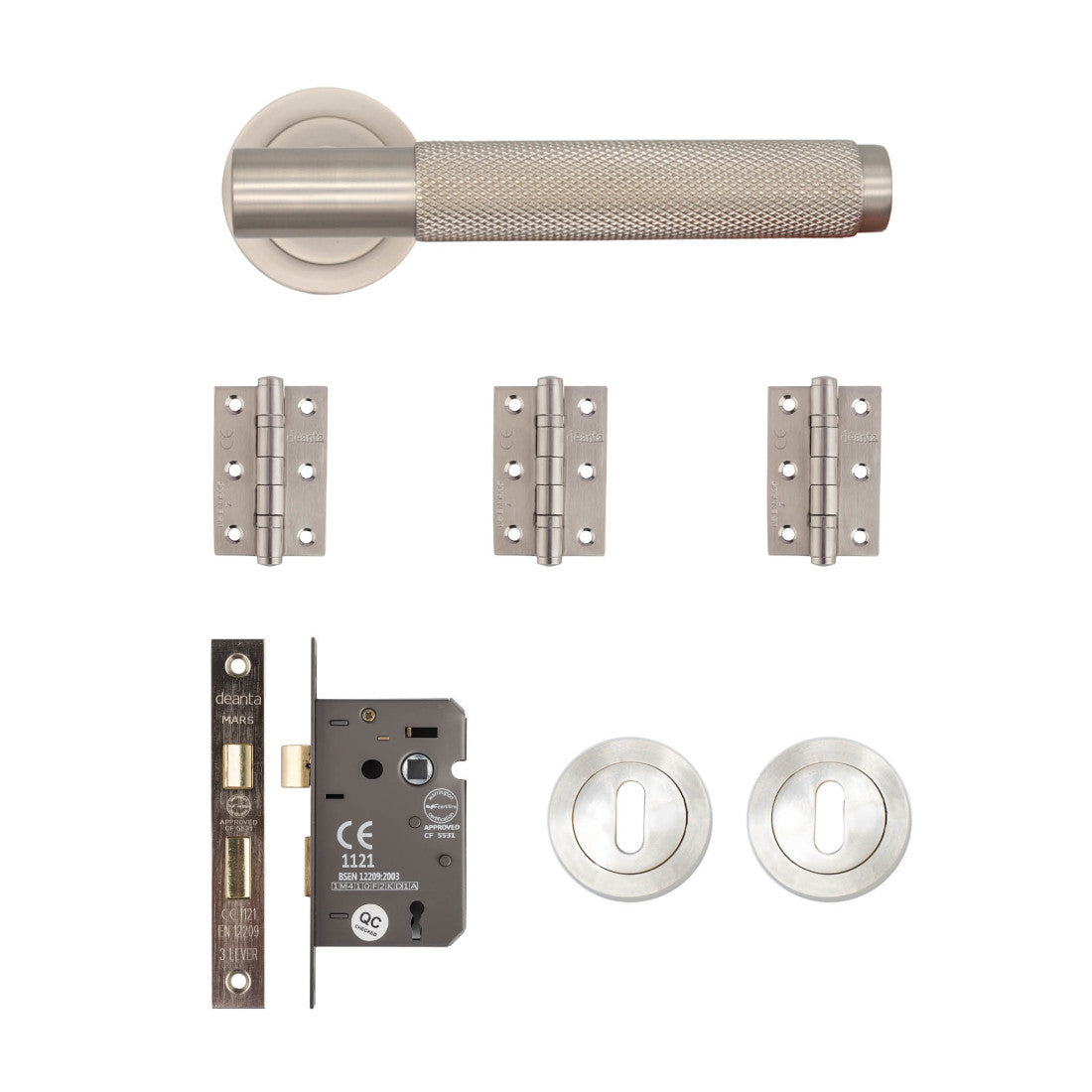 Sparta Mortice Kit Satin Nickel 2