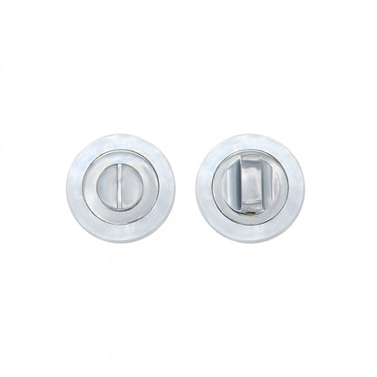 Thumbturn Set Matt Polished Chrome