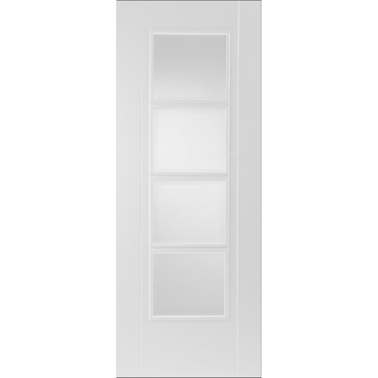 Trade Range White Primed ISEO 4 Light Glazed Fire Door