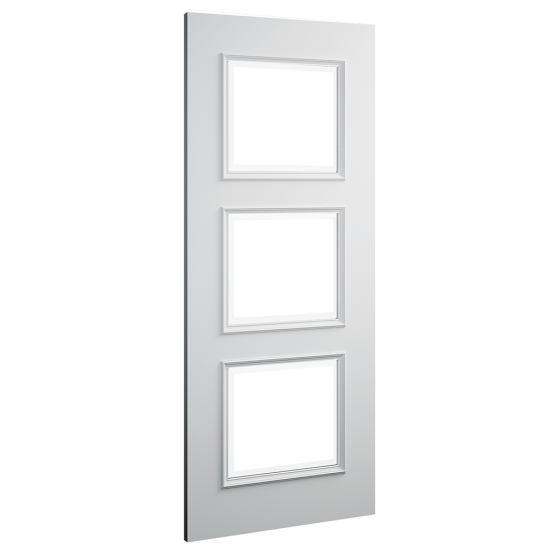 Trinity White Primed Bevelled Glaze Door