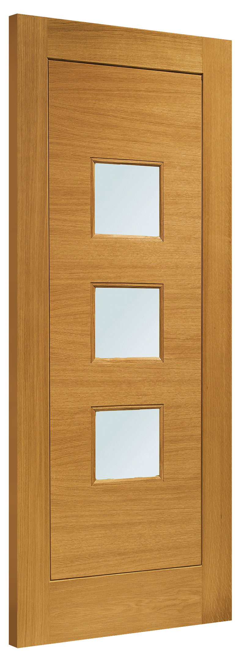 Turin Pre-Finished Ext Oak Double Glazed Door with Obscure Glass