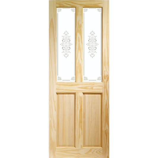 Victorian Internal Pine Door with Campion Glass