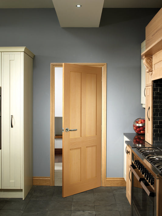 Victorian Shaker 4 Panel Internal Oak Door