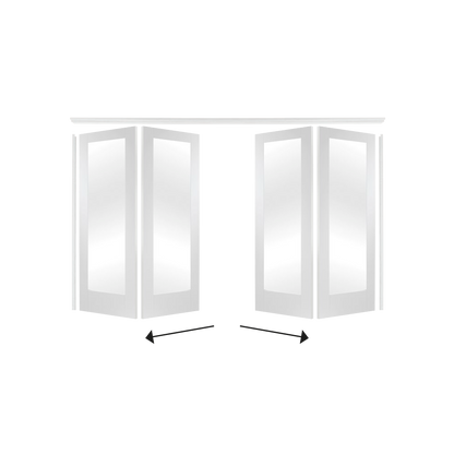 White Freefold System Room Divider