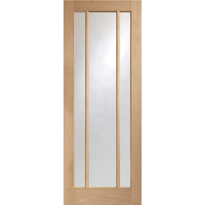 Worcester Internal Oak Door with Clear Glass Fire Door